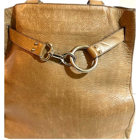 Marc Jacob’s vintage Brown distressed Leather Tote and Pouch Set - Picture 5 of 11